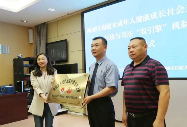 雨城区未成年人保护联合办公室成立