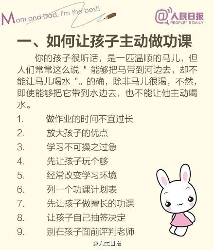 人民日报发布家庭教育100招